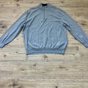 Brooks Brothers Men's Zip-Up Sweater in Gray